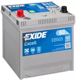 Аккумулятор 50Ah 360A Excell Азія EXIDE EB505